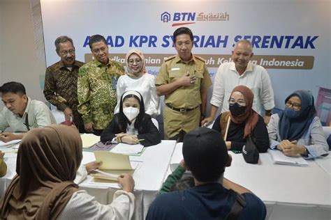 Btn Gelar Akad Massal Kpr Syariah Untuk Unit Rumah Infobanknews