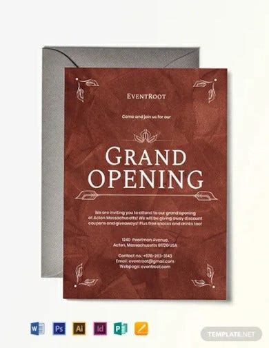 20 Grand Opening Invitation Designs And Templates Psd Ai