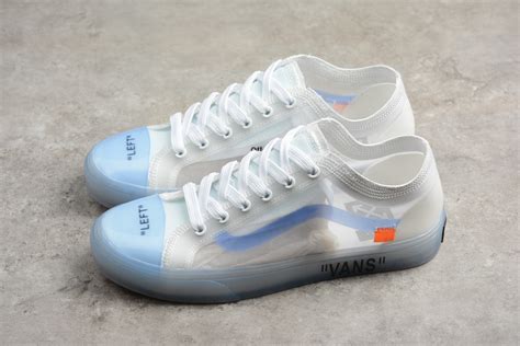 2018 Mens And Womens OFF WHITE X Vans Old Skool Willy Transparent White