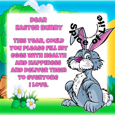Dear Easter Bunny Quote Pictures Photos And Images For Facebook