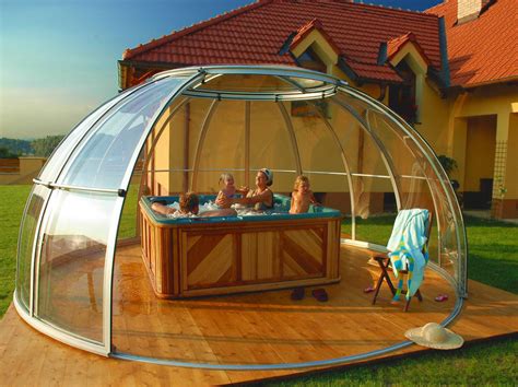 Hot Tub Enclosure Spa Dome Orlando Galleries Retractable Hot Tub Enclosure Sunrooms