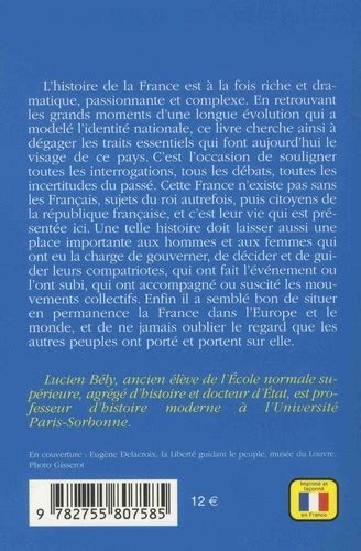 Histoire De France De Lucien Bély Poche Livre Decitre