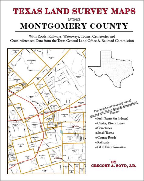 Montgomery County Texas Land Survey Maps Genealogy History Texas Land