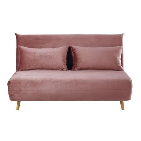 Homcom divano letto 3 posti design scandinavo reclinabile 2 braccioli staccabili con tappetino antiscivolo rivestito in lino gambe in legno massello tavolino a ribalta grigio. Divanetto trasformabile 2 posti rosa antico in velluto Nio ...