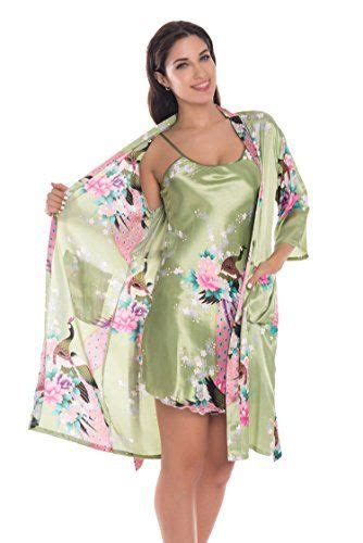Yukata Womens Gorgeous Loungewear 2pc Set Sleepwear Camisole And Robe At