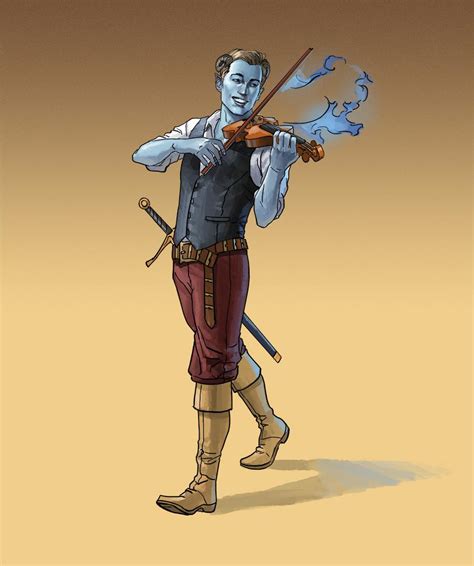 Oc Tiefling Bard Commission Rdnd