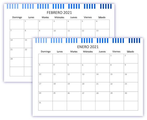 Kit Imprimible Calendario 2021 Planificadores Mensuales Etsy En 2021 Plantilla De Calendario