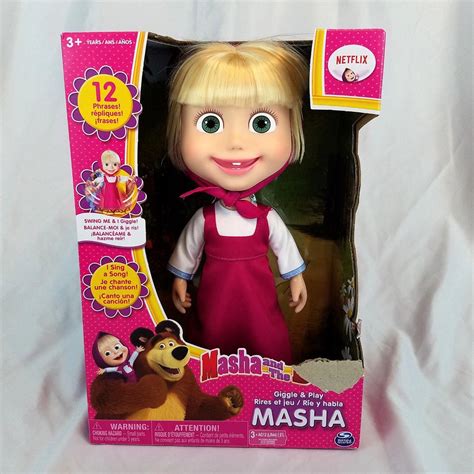 Masha And The Bear 12 Giggle And Play Masha Interactive Doll Netflix 1903390053