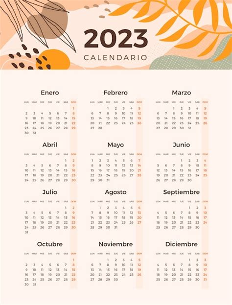 Imágenes De Calendario 2023 Castellano Descarga Gratuita En Freepik