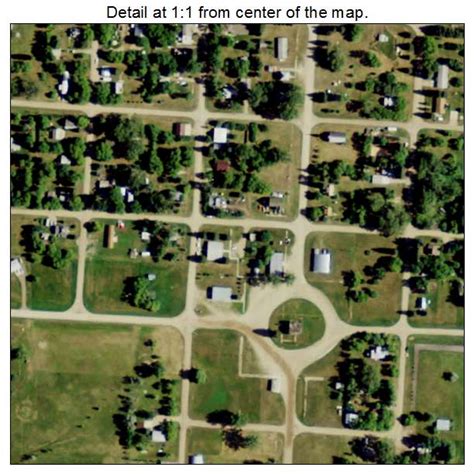 aerial photography map of maxbass nd north dakota