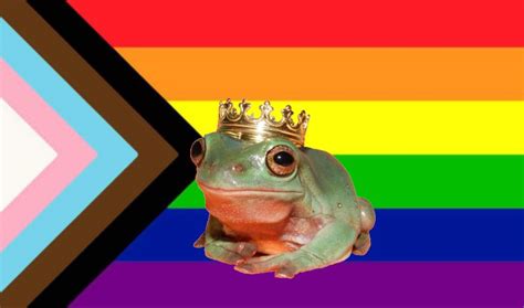 King Frog Says Lgbtqia Rights Lgbtqia Frog Animals