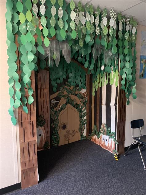 Enchanted Forest Classroom Door Cont Forest Theme Classroom Jungle