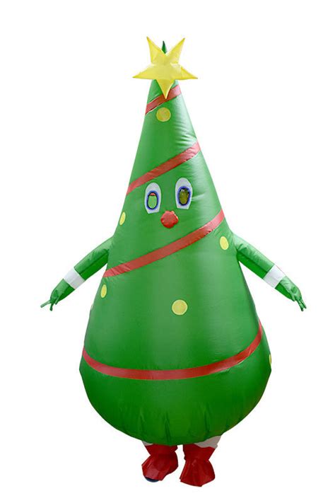 Inflatable Christmas Tree Costume For Adult Hallowitch Costumes
