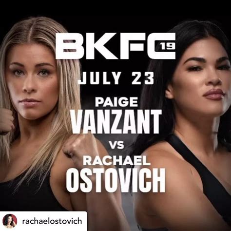 Fight News Paige Vanzant Vs Rachael Ostovich Officially Set For