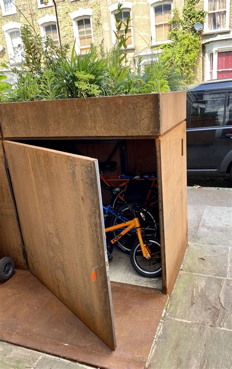 Hackney Bike Storage - secure by design | Secure bike storage, Garden bike storage, Outside bike 