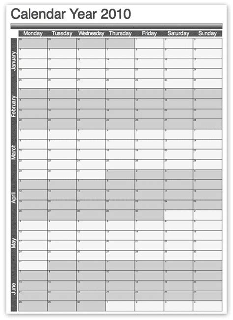 Download Free Blank Yearly Calendar Templates Free Acuhelper 8 Sample