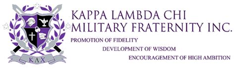 Kappa Lambda Chi Military Fraternity Inc Columba Eta Chapter