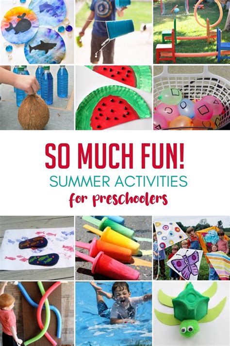So Much Fun Simple Summer Activities For Preschoolers Hoawg