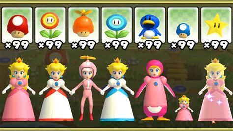 Worried, peach runs to mario's house, to find that koopa has taken mario as well! New Super Mario Bros Wii - All Peach Power-Ups - YouTube