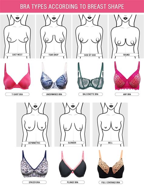 Bra Types To Suit Every Breast Shape Clovias Ultimate Guide Bra Fitting Guide Bra Models