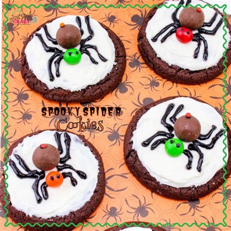 Easy Spooky Spider Cookies Recipe Just Plum Crazy