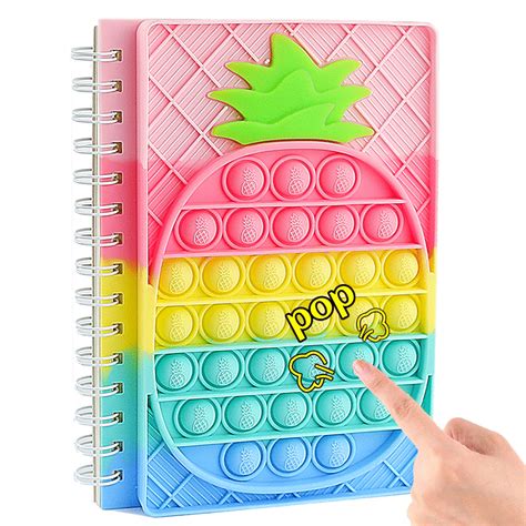 Buy Zimfanqi Pop It Notebook Fidget Toys Big Pop Its Simple Dimple Poppers Fidgets Sensory Toys
