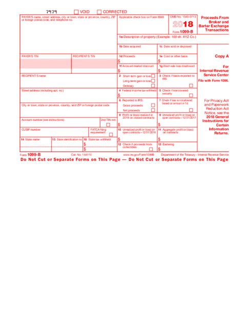 2018 Form Irs 1099 B Fill Online Printable Fillable Blank Pdffiller