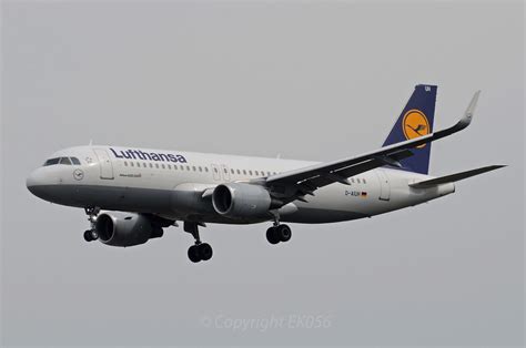 Lufthansa Airbus A320 214 D Aiuh Sharklet Frankfurt Airpor Ek056
