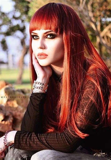 Dayana Crunk Steam Punk Dark Fashion Gothic Fashion Gorgeous Redhead Emo Vampire Sensual