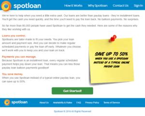 Spotloan is a tribal lender that offers bad credit installment loans. Spot Loan Reviews | What to Know About Small-Dollar Loans ...