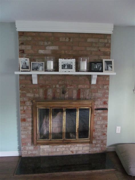 It provides an elegant and rustic design that you can't get with brick. Image result for fireplace remodel stone over brick ...