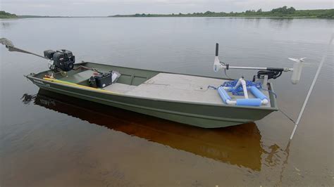 Backwater 1436 Jon Boat Setup 13 Hp Predator Engine Jtgatoring