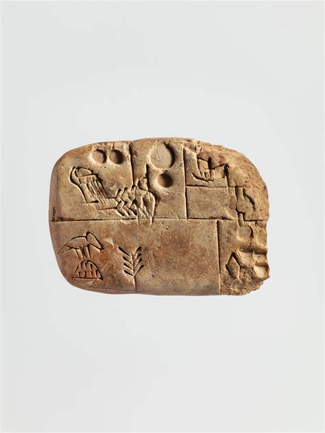 Cuneiform Tablet Administrative Account Concerning The Distribution Of