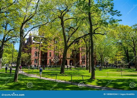 Harvard University Historic Building in Cambridge, Massachusetts