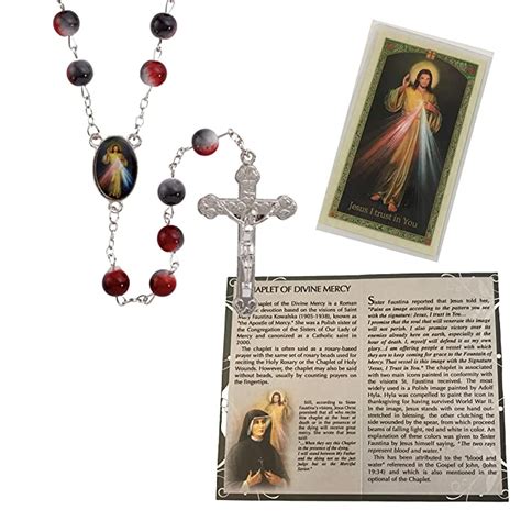 Buy Divine Mercy Chaplet Pamphlet Divine Mercy Prayer Card And Rosary