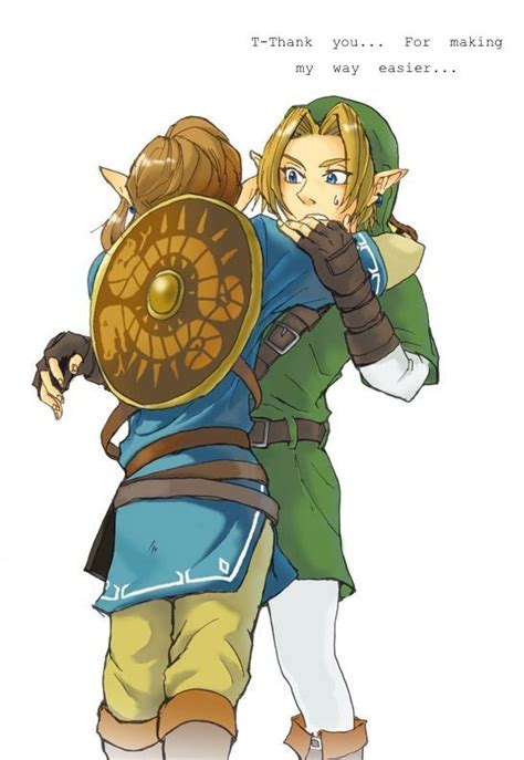 Link And The Hero Of Time Cred To Original Artist Legend Of Zelda