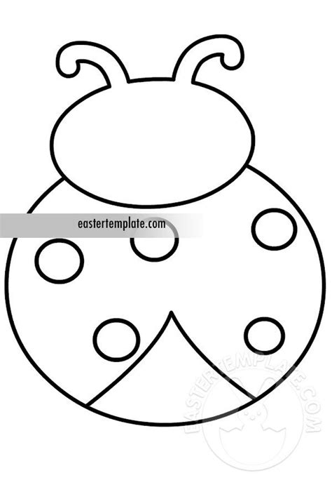 Printable Large Ladybug Template Easter Template