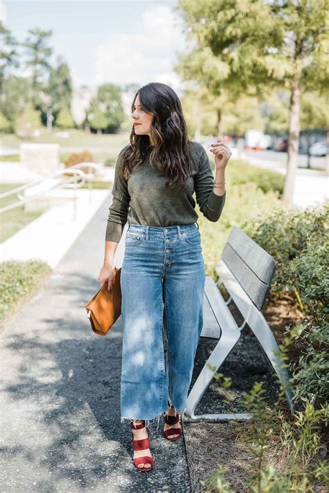 A Fall Spin On My Favorite Wide Leg Cropped Jeans Wide Leg Cropped