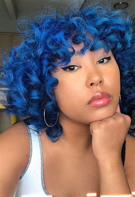 Blue Curly Hair Artofit