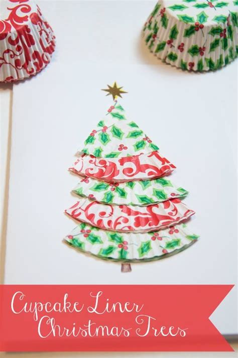 12 Days Of Christmas Day 9 Cupcake Liner Christmas Tree Cards Paper