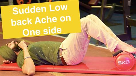 Sudden Low Back Ache On One Sidesacroiliac Joint Strain Youtube
