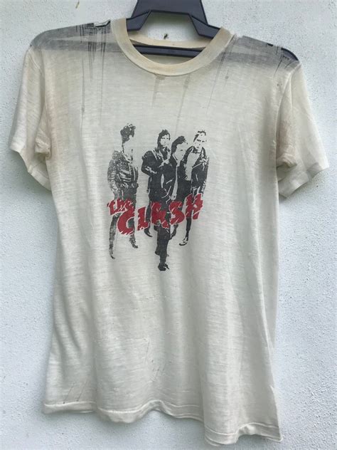 Vintage Vtg 90s The Clash Distressed Shirts Grailed