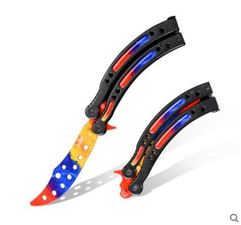 Csgo Cosplay Knives Butterfly Knife Toys Training Folding Balisong Cf