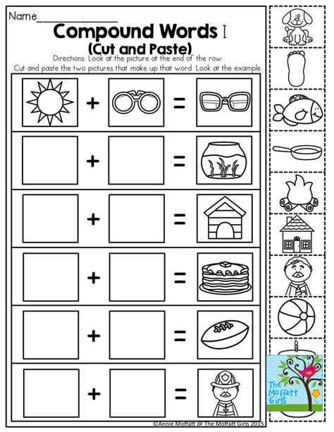 11 Best Images About Compound Words On Pinterest Free Printable Cut