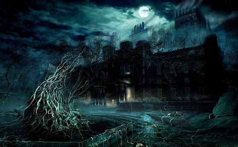 horror fantasy magical dark haunting cloudy fantasy scary eeerie horror hd wallpaper