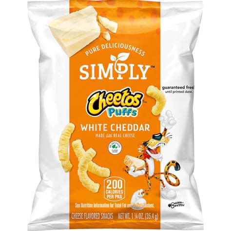 Simply Cheetos Puffs White Cheddar Cheese Flavored Snacks Snappy Delivery Hot Sex Picture