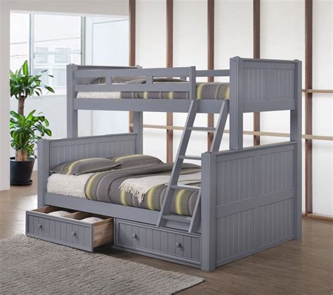 Dillon Navy Blue Twin Over Full Bunk Bed Twin Full Bunk Beds Sale