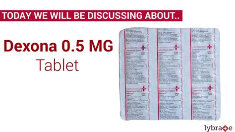 Order betnesol 0.5 mg tablet (20) online & get flat 18% off* on pharmeasy. Dexona 0.5 Mg Tablet : Uses, Side Effects, Prescription ...