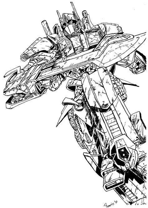 Optimus Prime Printable Transformers Coloring Pages