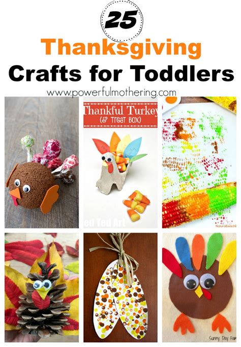 Carrying supplies and cleaning up helps gross motor transferring skills. 25 Thanksgiving Craft Ideas for Toddlers